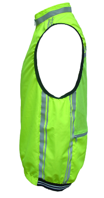 Gilet coupe-vent Homme PRO Jaune Acide - Ref 424653-7874